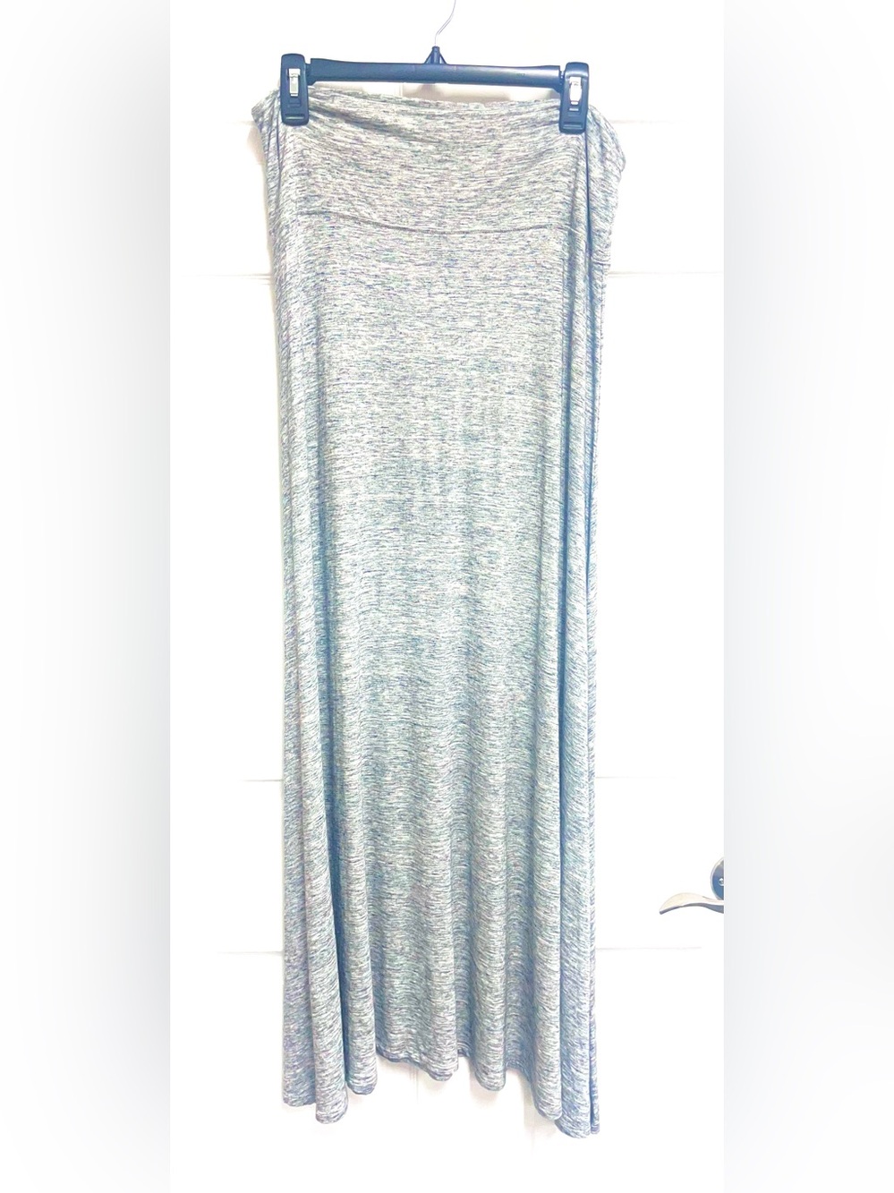 Express Heathered Light Gray Maxi Skirt sz M
